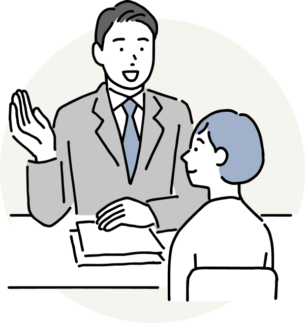 契約する人のイラスト