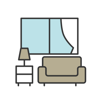 室内のイラスト