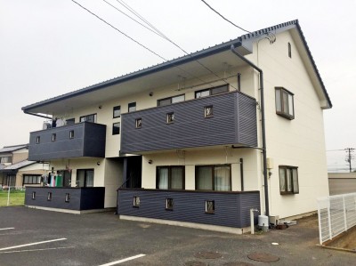 太田市龍舞町Pアパート様外壁塗装after