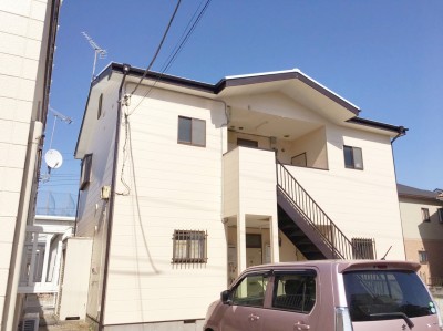 前橋市荒牧町Sアパート様　外壁塗装工事after