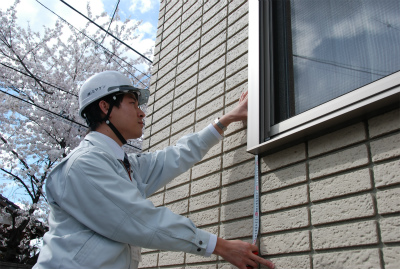 建物診断の様子